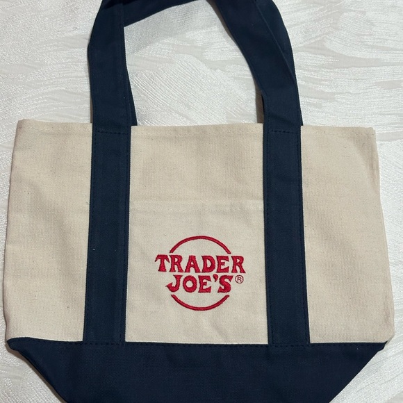 Trader Joe’s Mini Canvas Tote Bags - 4 colors - Picture 2 of 5